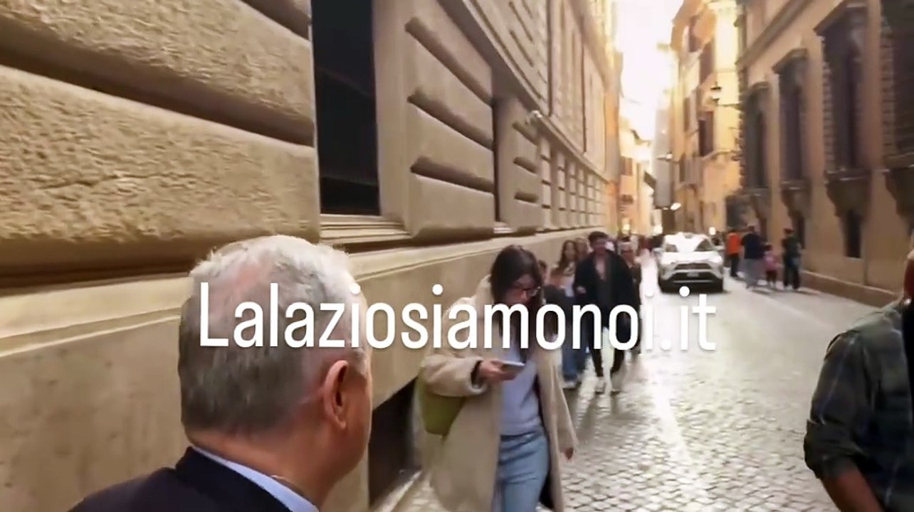 Lazio, Lotito all'uscita da Palazzo San Macuto