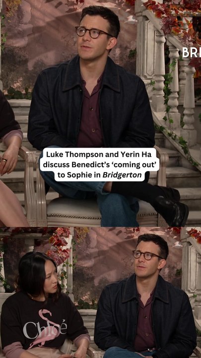 Luke Thompson and Yerin Ha Discuss Benedict's “Coming Out” to Sophie in ‘Bridgerton’