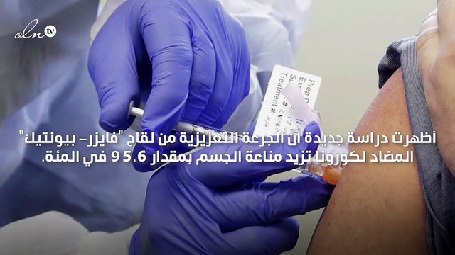 الجرعة الثالثة للقاح فايزر تزيد مناعة الجسم بمقدار 95.6%