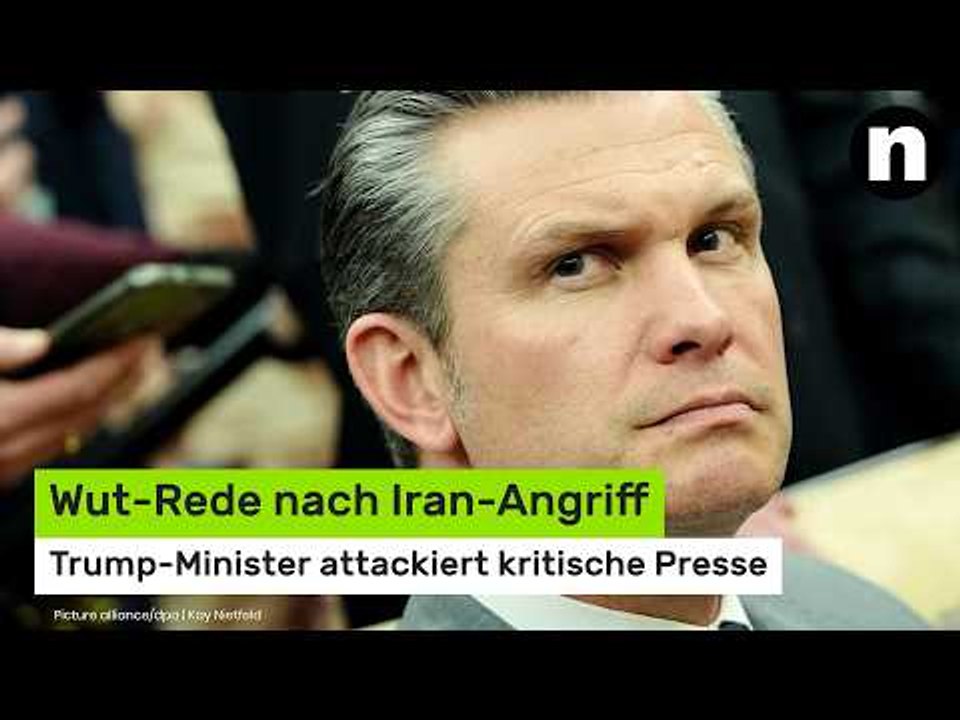 Pete Hegseth: Wut-Rede nach Iran-Angriff - Trump-Minister attackiert kritische Presse