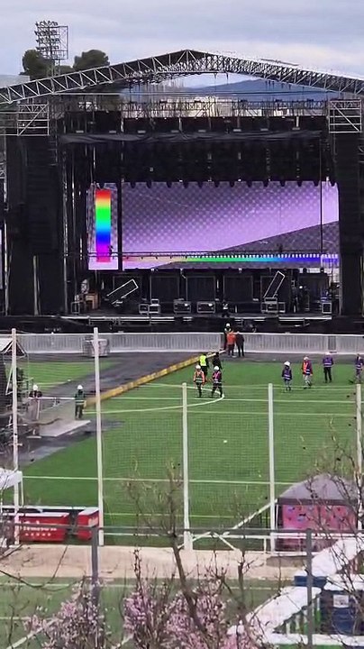 Preparativos del concierto de Fito