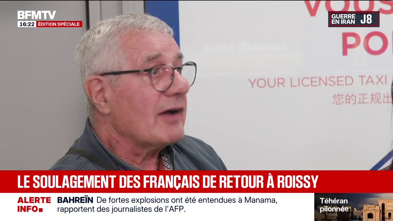 Frappes au Moyen-Orient: le soulagement des Français de retour à l'aéroport de Roissy ce samedi