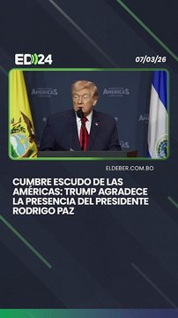 Cumbre Escudo de las Américas: Trump agradece la presencia del presidente Rodrigo Paz