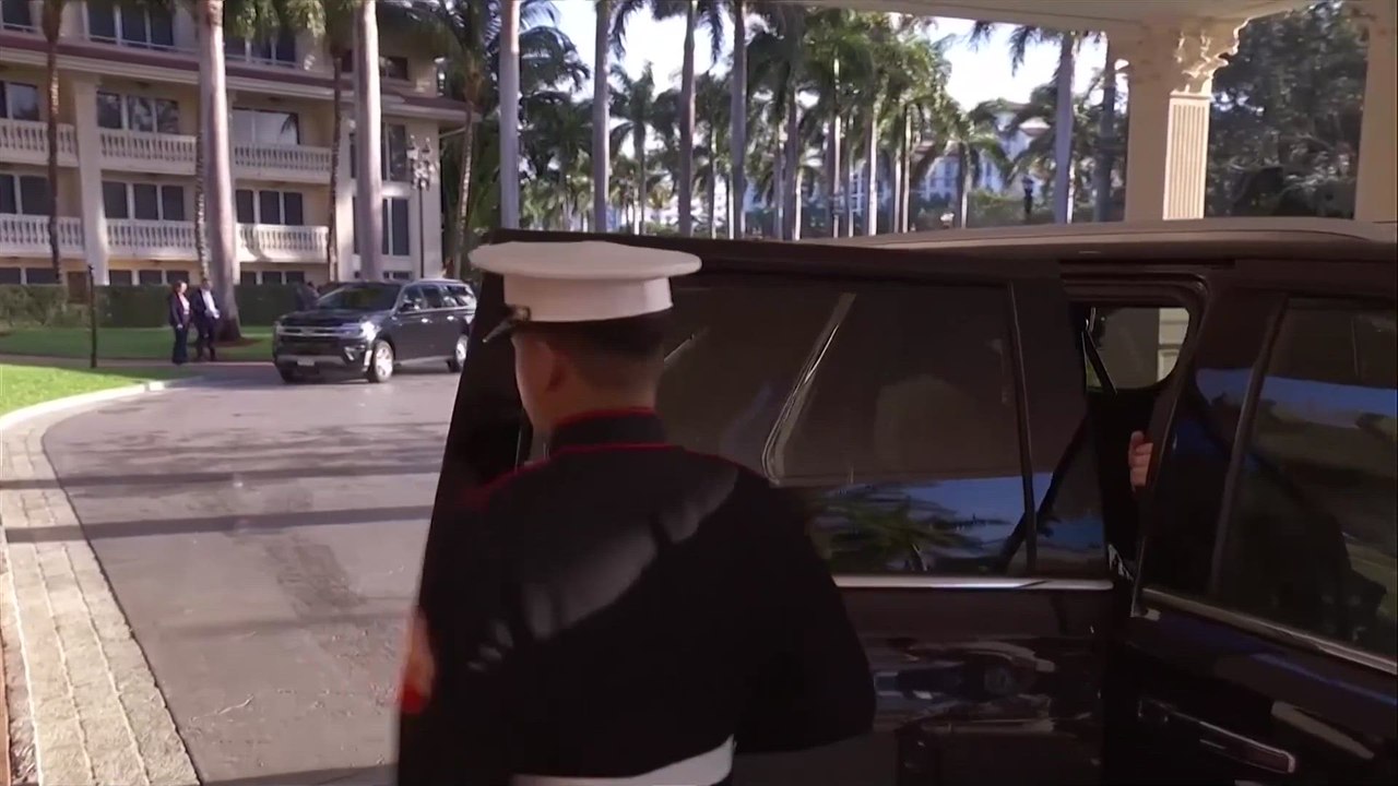 Latin American leaders arrive for Trump's "Shield of the Americas" summit