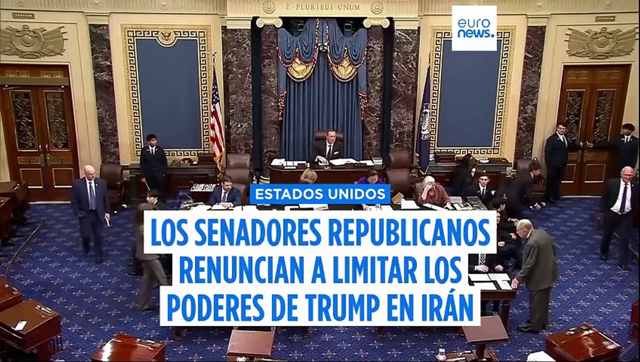 Los republicanos frenan en el Senado una ley para limitar los poderes de Trump en su guerra contra Irán