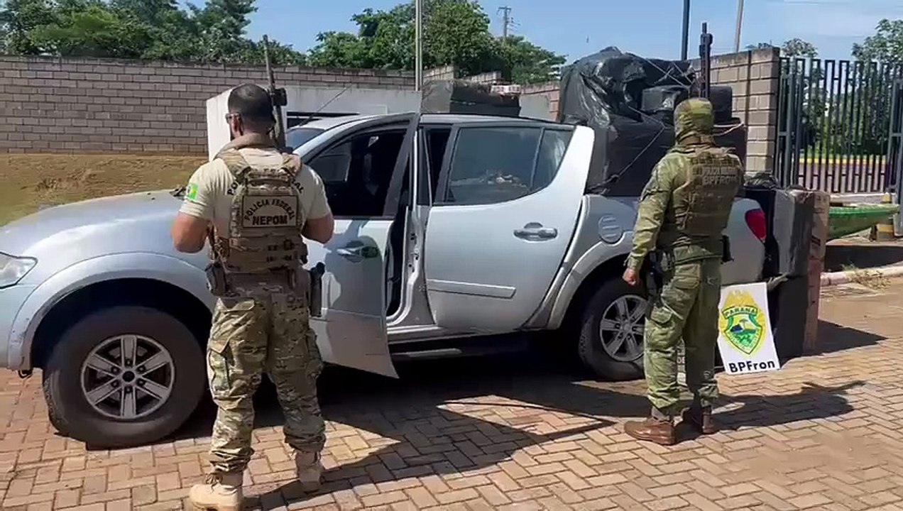 Mais de R$ 300 mil em cigarros do Paraguai são apreendidos pelo BPFron e PF em Altônia