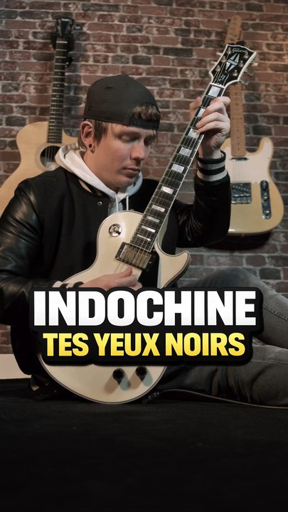 Indochine - Tes yeux noirs (Guitar Cover)