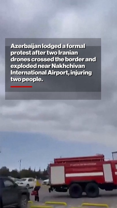 Iranian drones explode, injuring two at Azerbaijan airport