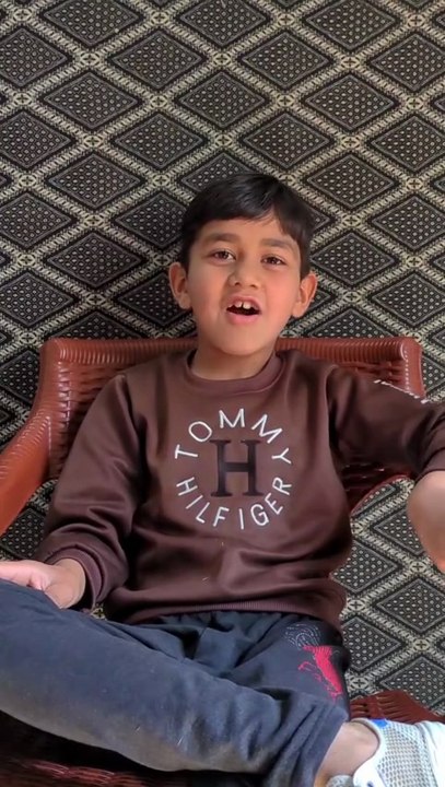 Funny video with Junaid and cat