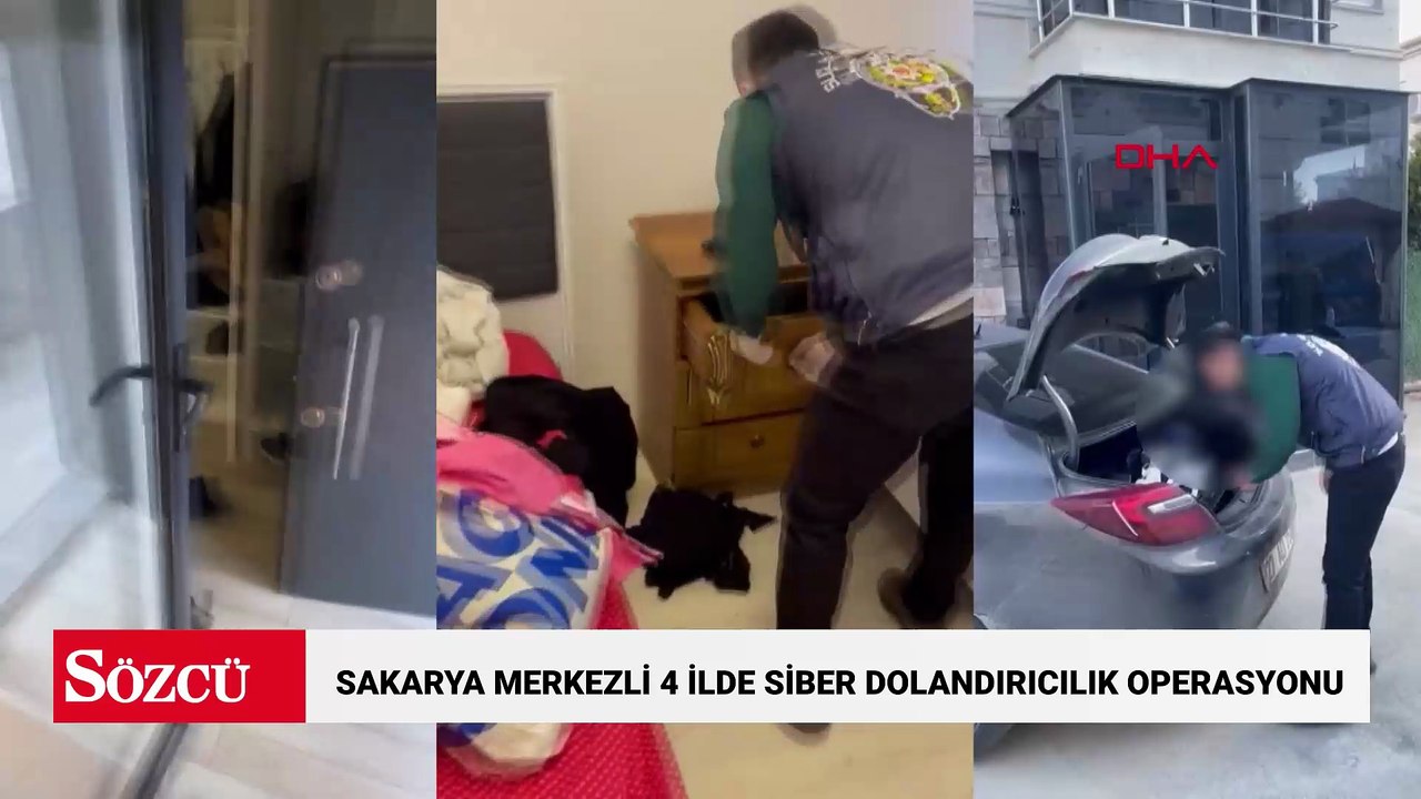 Sakarya merkezli 4 ilde siber dolandırıcılık operasyonu: 6 tutuklama