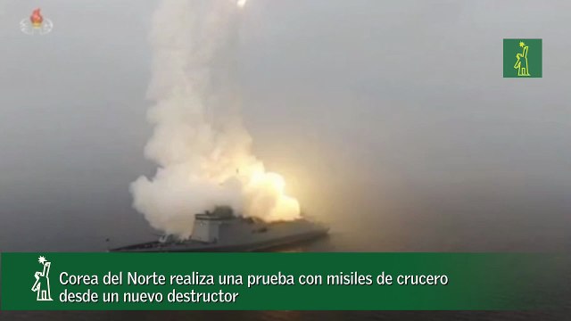 Corea del Norte realiza una prueba con misiles de crucero desde un nuevo destructor