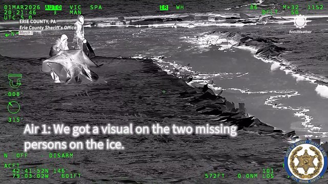 Ice fishermen stranded on Lake Erie rescued by Coast Guard