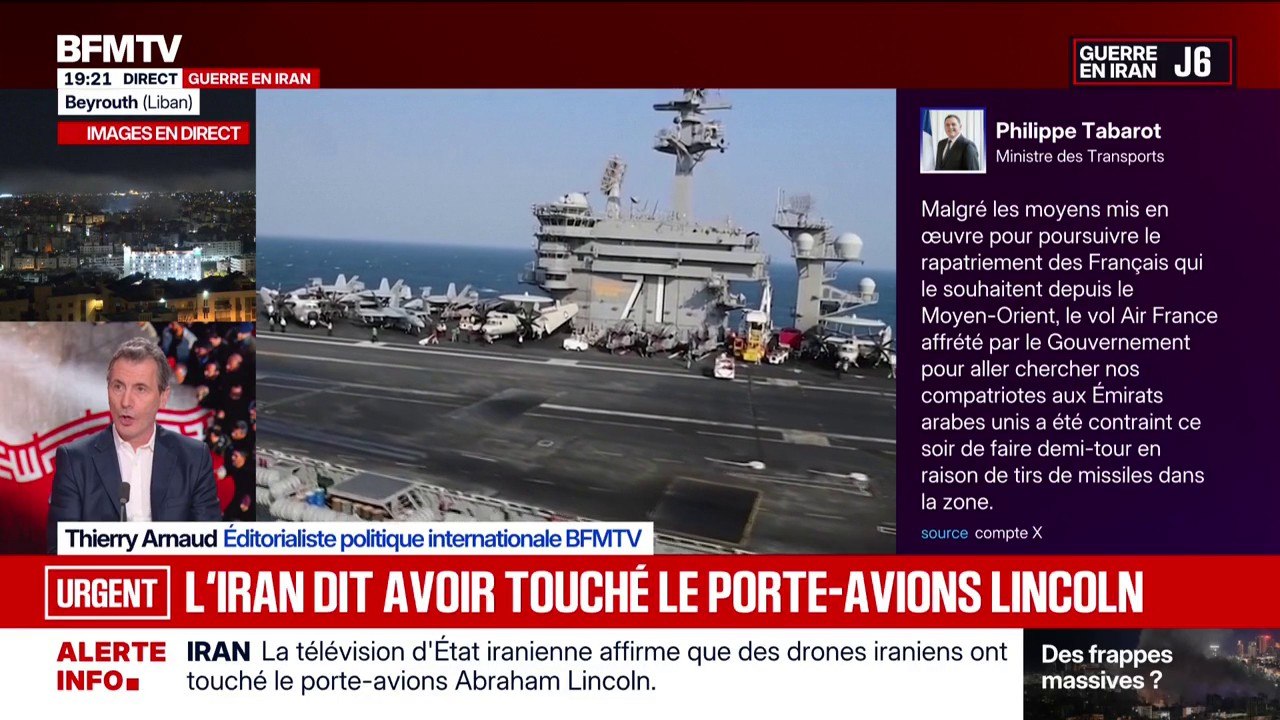 Guerre au Moyen-Orient: un avion français, affrété par le gouvernement pour le rapatriement de Français, contraint de faire demi-tour "en raison de tirs de missiles dans la zone"