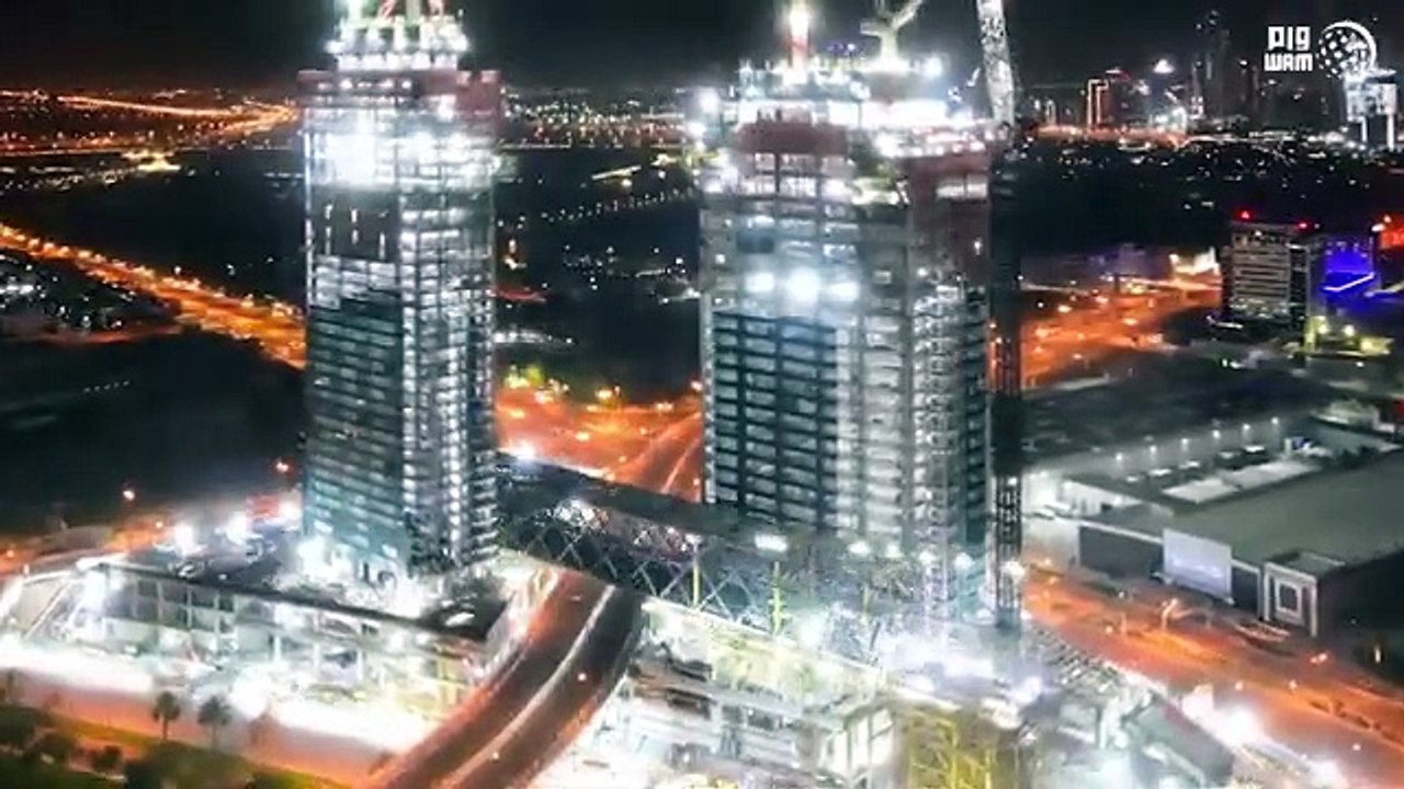 اكتمال تشييد أطول برج أفقي في العالم بدبي
