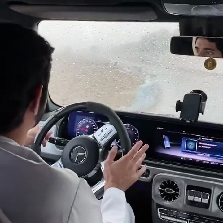 أمطار دبي بعدسة الشيخ حمدان بن محمد بن راشد آل مكتوم