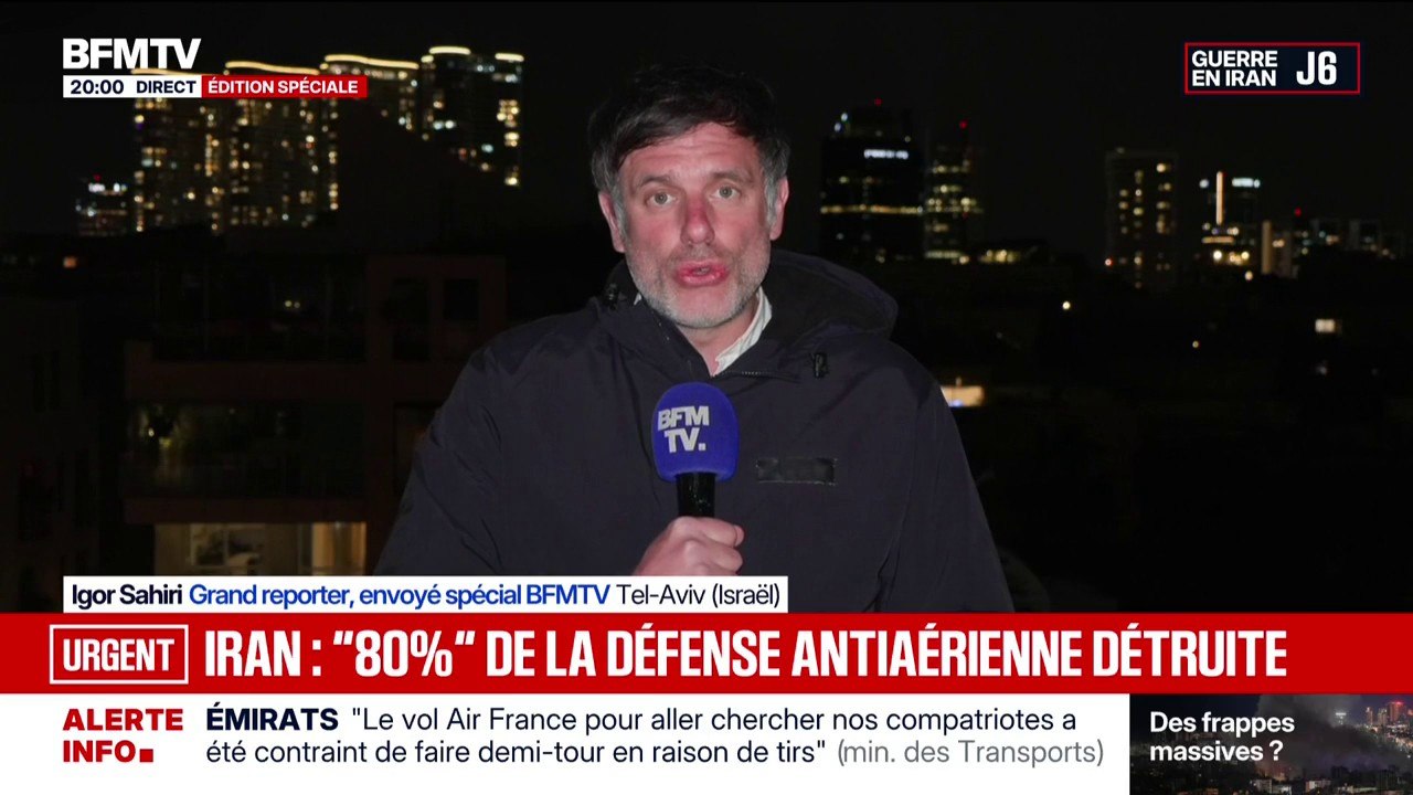 Guerre au Moyen-Orient: Israël affirme avoir détruit 80% des moyens antiaériens iraniens