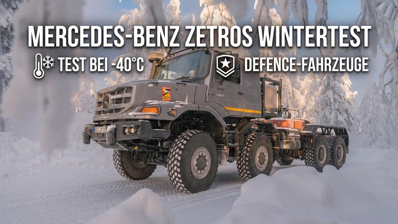 Mercedes-Benz Zetros meistert Kälte-Test bis −40 Grad Celsius
