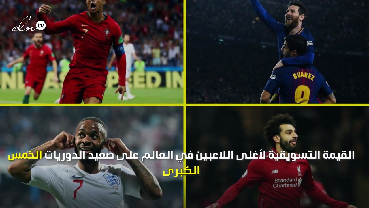 رونالدو خارج المعادلة... تعرف إلى القيمة التسويقية لأغلى 10 لاعبين في العالم