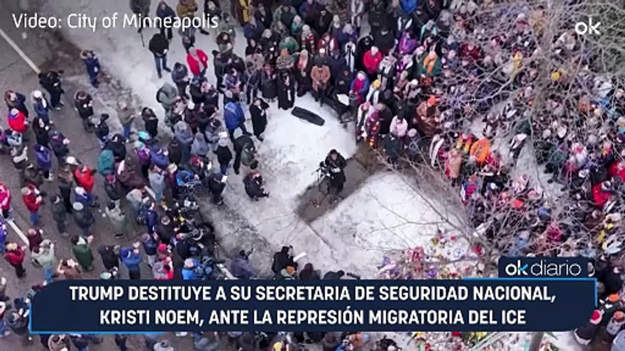 Trump destituye a su secretaria de Seguridad Nacional, Kristi Noem, ante la represión migratoria del ICE