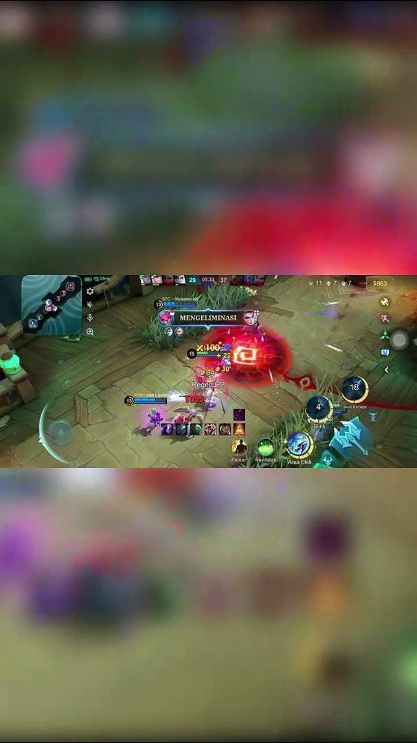 Epic assassin gameplay from Saber in Brawl Mode in Mobile Legends