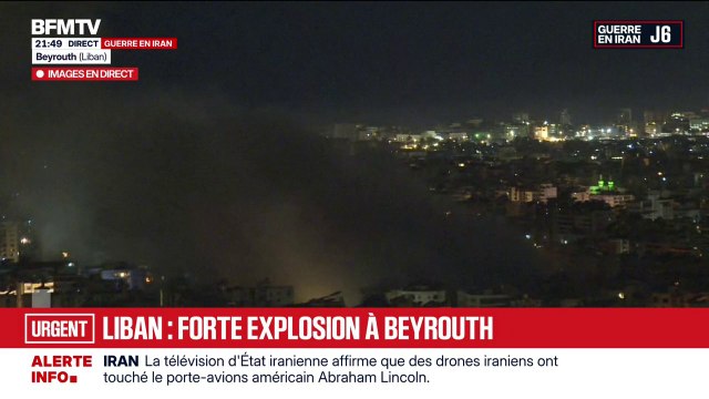 Guerre au Moyen-Orient: On a entendu deux frappes sourdes , décrit Clotilde Bigot, correspondante BFMTV à Beyrouth au Liban