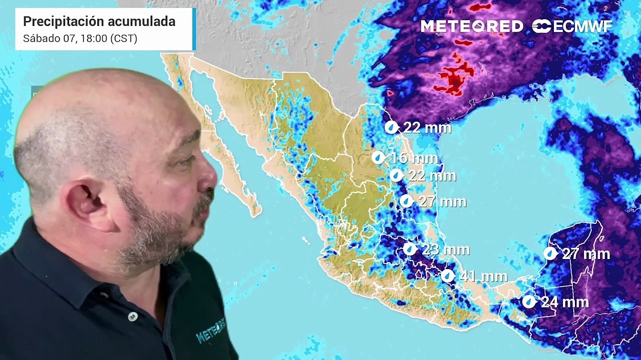 Fin de semana en México con tormentas, granizadas y temperaturas contrastantes