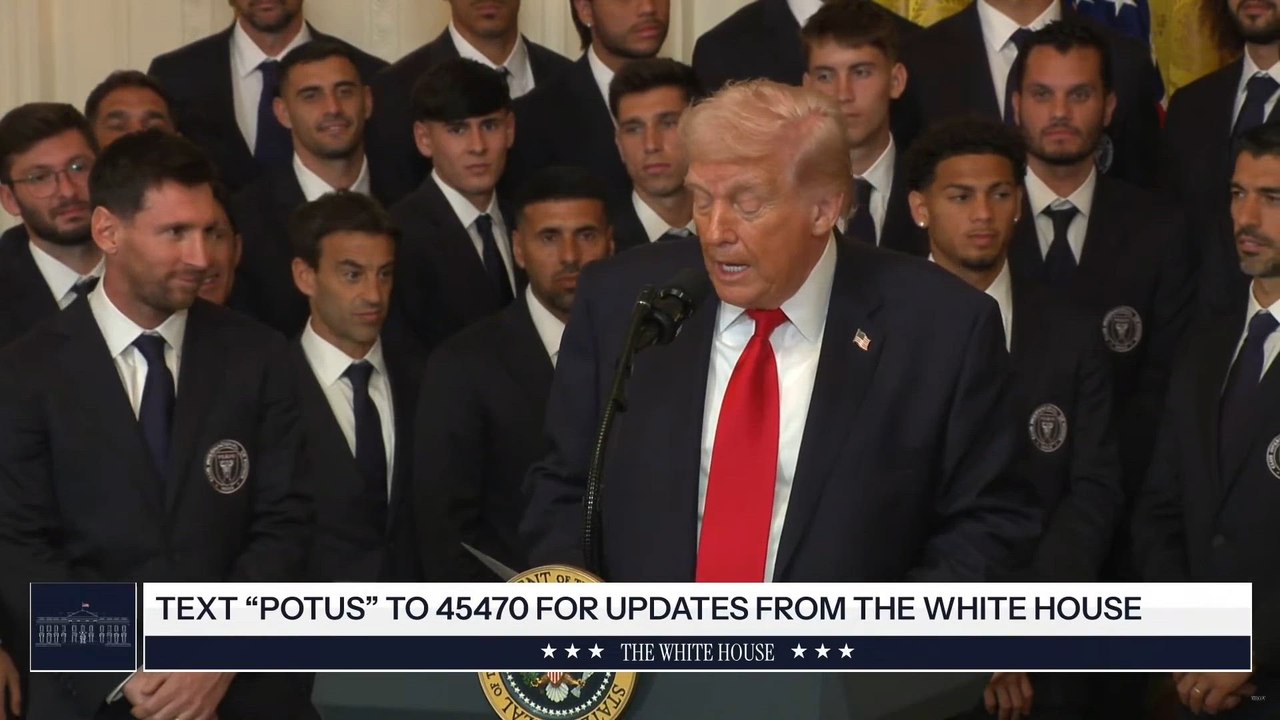 Epic Messi Moment: Trump Talks Cristiano Ronaldo and Messi Can’t Stop Smiling