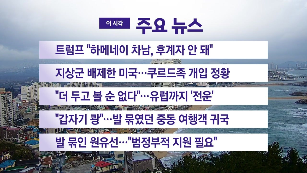 [YTN 실시간뉴스] 트럼프 "하메네이 차남, 후계자 안 돼" / YTN