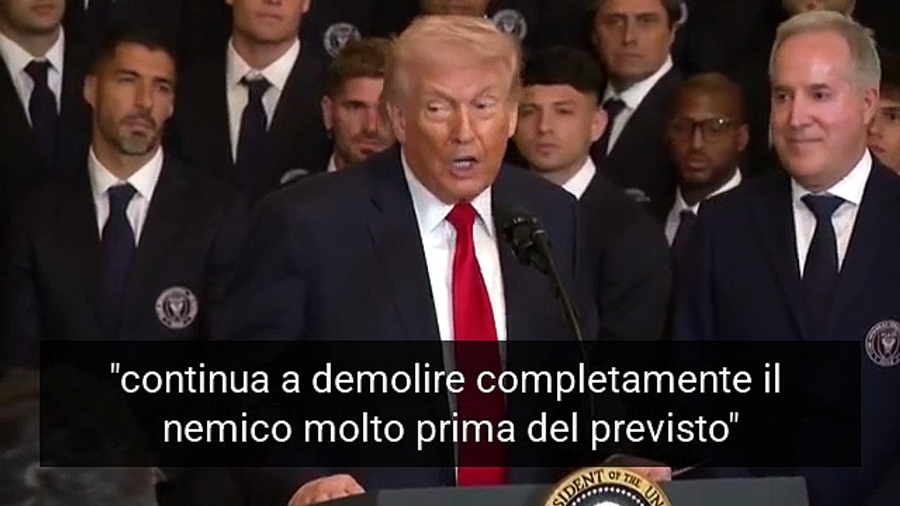 Trump, Messi e la guerra contro l'Iran: lo show alla Casa Bianca