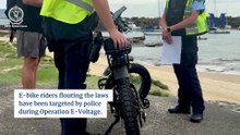 Police target e-bike riders in Operation E-Voltage