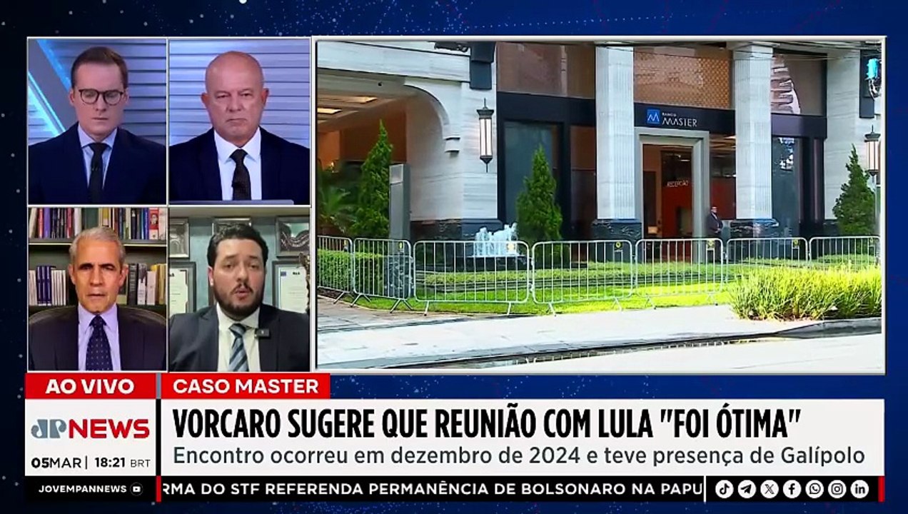 VORCARO É TRANSFERIDO PARA PRESÍDIO / MENSAGENS CITAM LULA | OS PINGOS NOS IS - 05/03/26