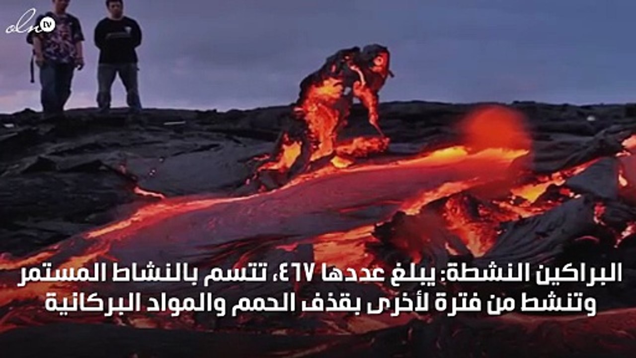 انواع البراكين