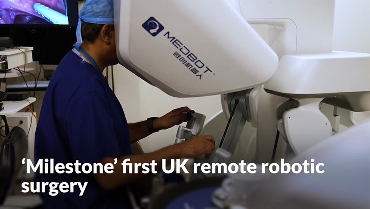 ‘Milestone’ first UK remote robotic surgery - video Dailymotion