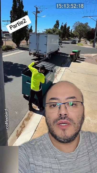 Partie2 Elle se cache dans une benne à ordures pour fuir deux hommes 😱