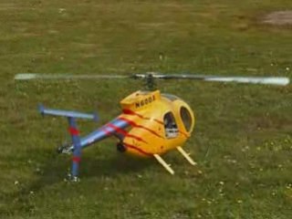 Gaston et son T-Rex 600E avec nouveau fuselage 🦖