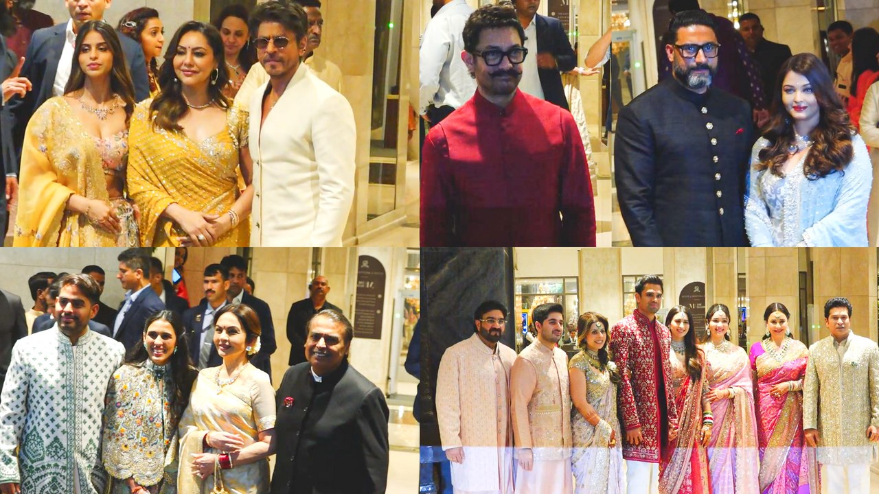 Arjun Tendulkar's Star-Studded Wedding: Khan, Ambani & Bachchan Families Make Grand Entry