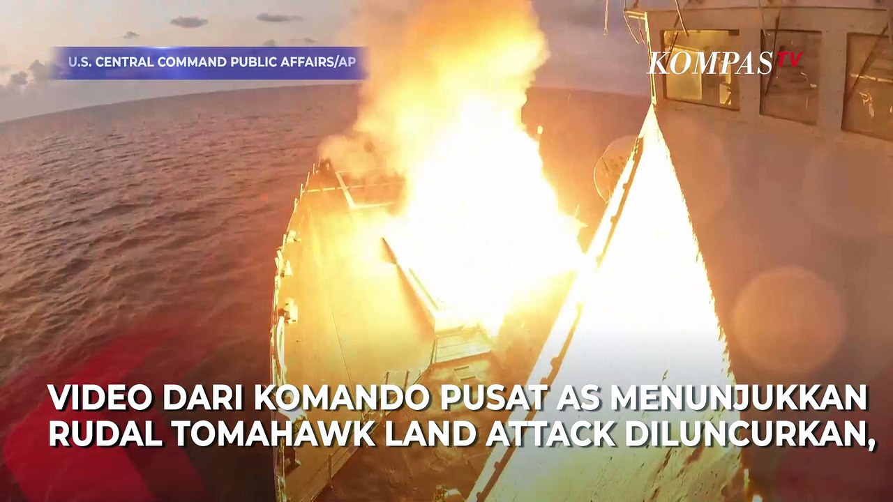 Militer AS Rilis Rekaman Serangan ke Kapal Drone Iran, Rudal Tomahawk Diluncurkan