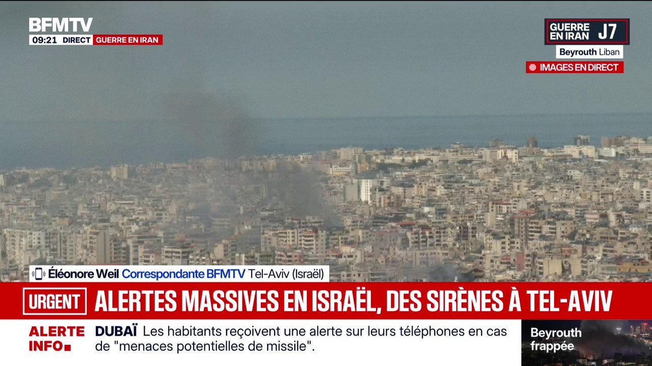 Guerre au Moyen-Orient: les sirènes retentissent à Tel-Aviv