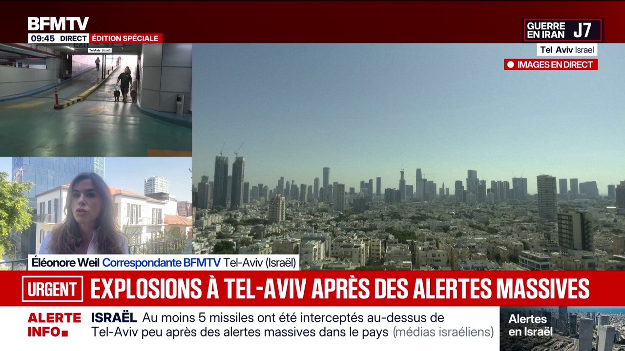 Guerre au Moyen-Orient: les alertes s'arrêtent à Tel-Aviv (Israël) en attendant une prochaine salve de missiles