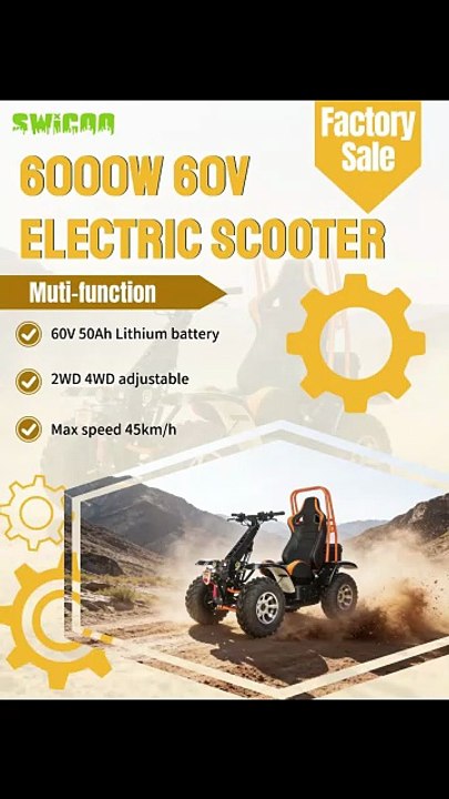 6000W 60V Electric Scooter