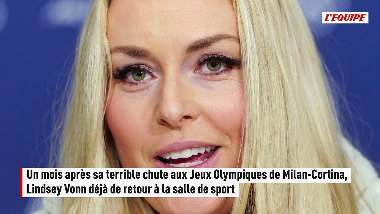 Un mois après sa terrible chute aux Jeux Olympiques de Milan-Cortina, Lindsey Vonn déjà de retour à la salle de sport - Ski alpin