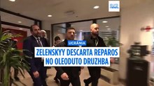 Zelenskyy diz que oleoduto Druzhba pode ser reparado, mas preferia não o fazer