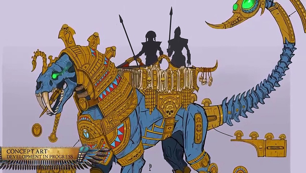 Total War: Warhammer 2 präsentiert die mächtigen Sphinxen der Gruftkönige