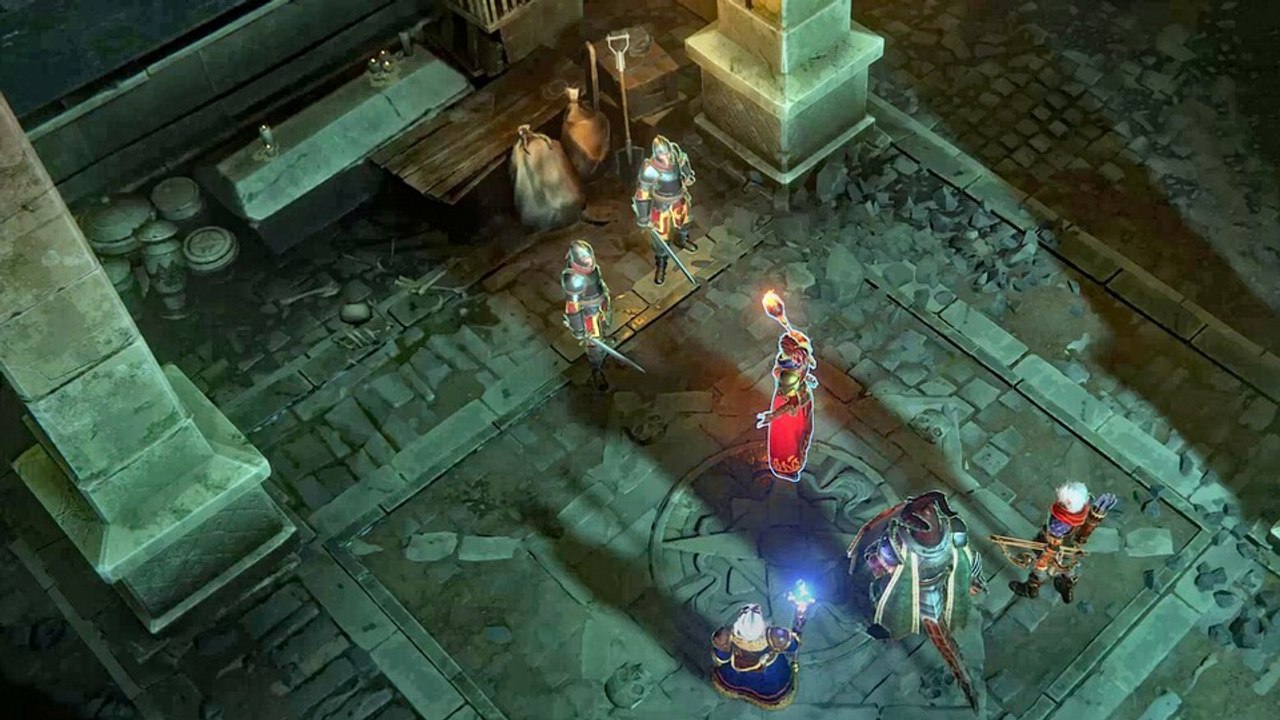 Oldschool-Kämpfe in schicker Rollenspiel-Hülle: In Terrinoth vermöbelt unsere Party fiese Skelette