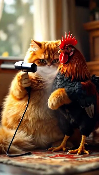 Cat and Cock