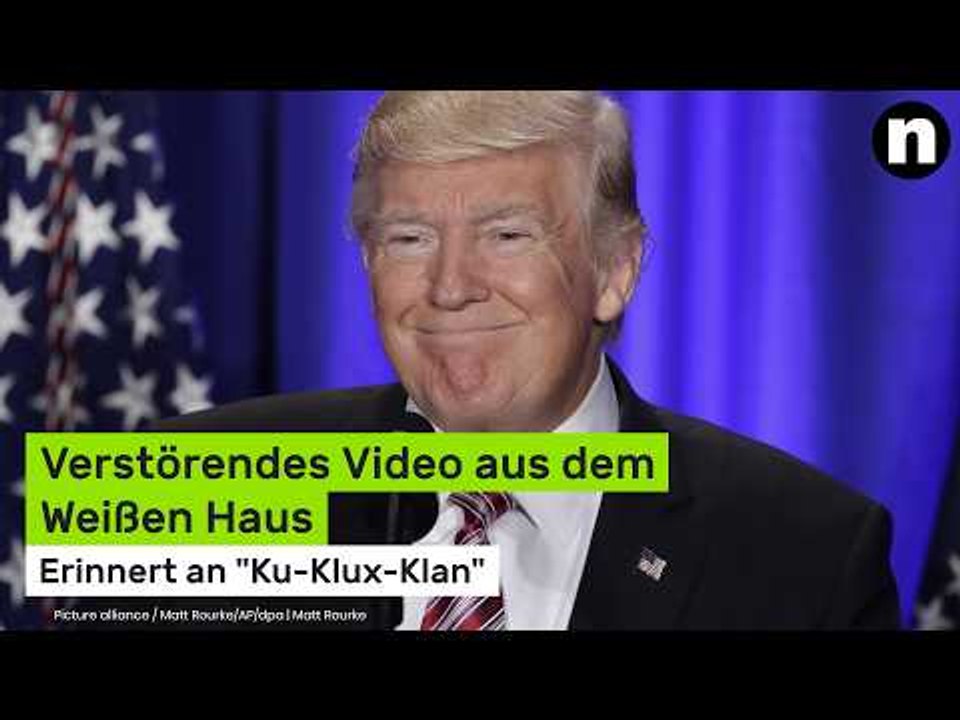Donald Trump: Verstörendes Video aus dem Weißen Haus - erinnert an 'Ku-Klux-Klan'