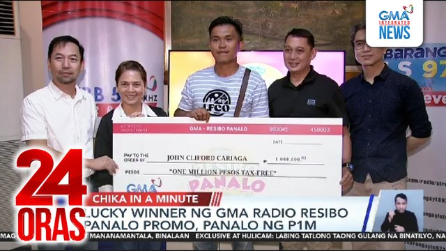 Lucky winner ng GMA Radio Resibo Panalo promo, panalo ng P1M | 24 Oras