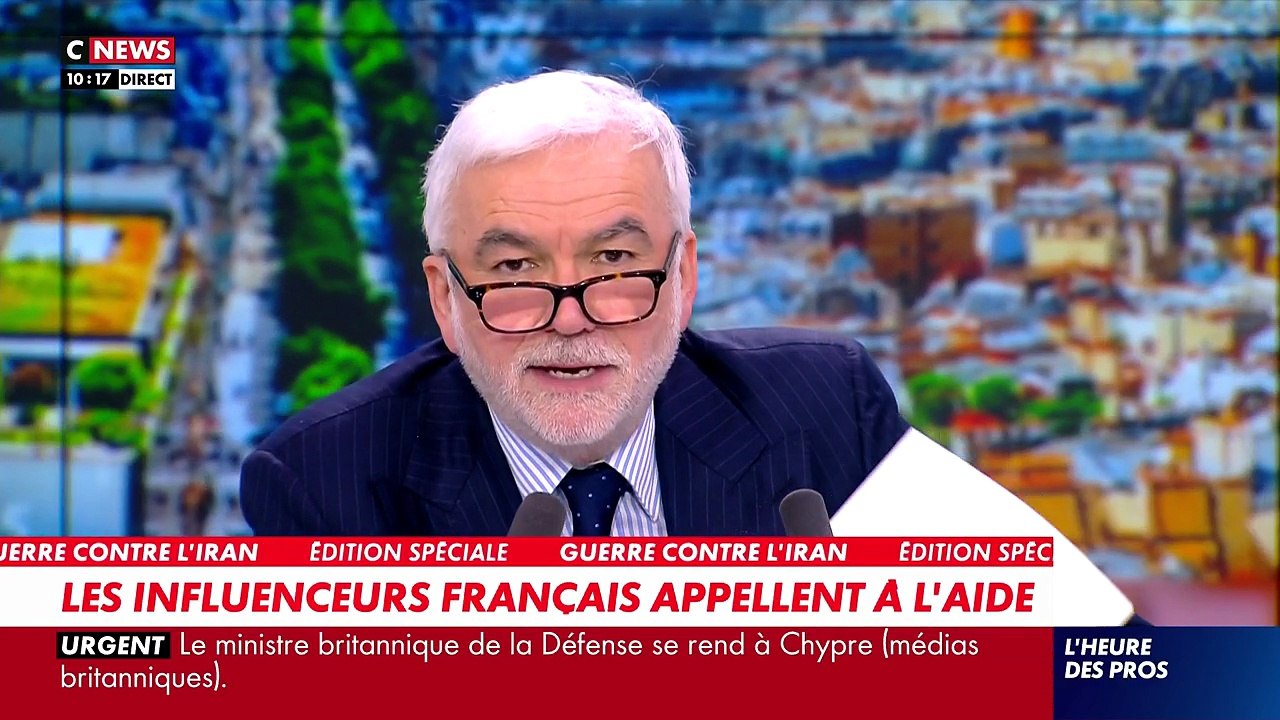 Pascal Praud dans "L'Heure des Pros" sur CNews
