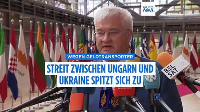 Konflikt spitzt sich zu: Ukraine wirft Ungarn vor, Geldtransport abgefangen zu haben