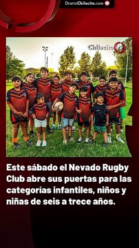 Este sábado el Nevado Rugby Club abre sus puertas para las categorías infantiles, niños y niñas de seis a trece años.